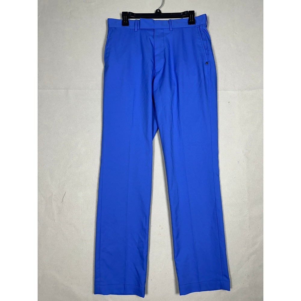 RLX Ralph Lauren Golf Pant Men 30x32 Royal Blue Straight Leg Performance Stretch